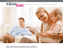 Tablet Screenshot of climatisationmixair.com